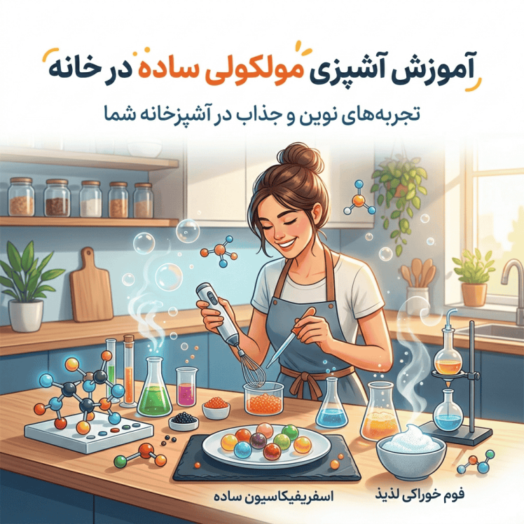 آموزش آشپزی مولکولی ساده در خانه | راهنمای کامل برای شروع حرفهای